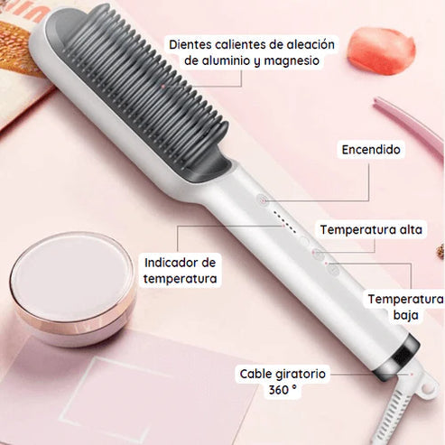 Cepillo Alisador 3 en 1 Beauty Delux