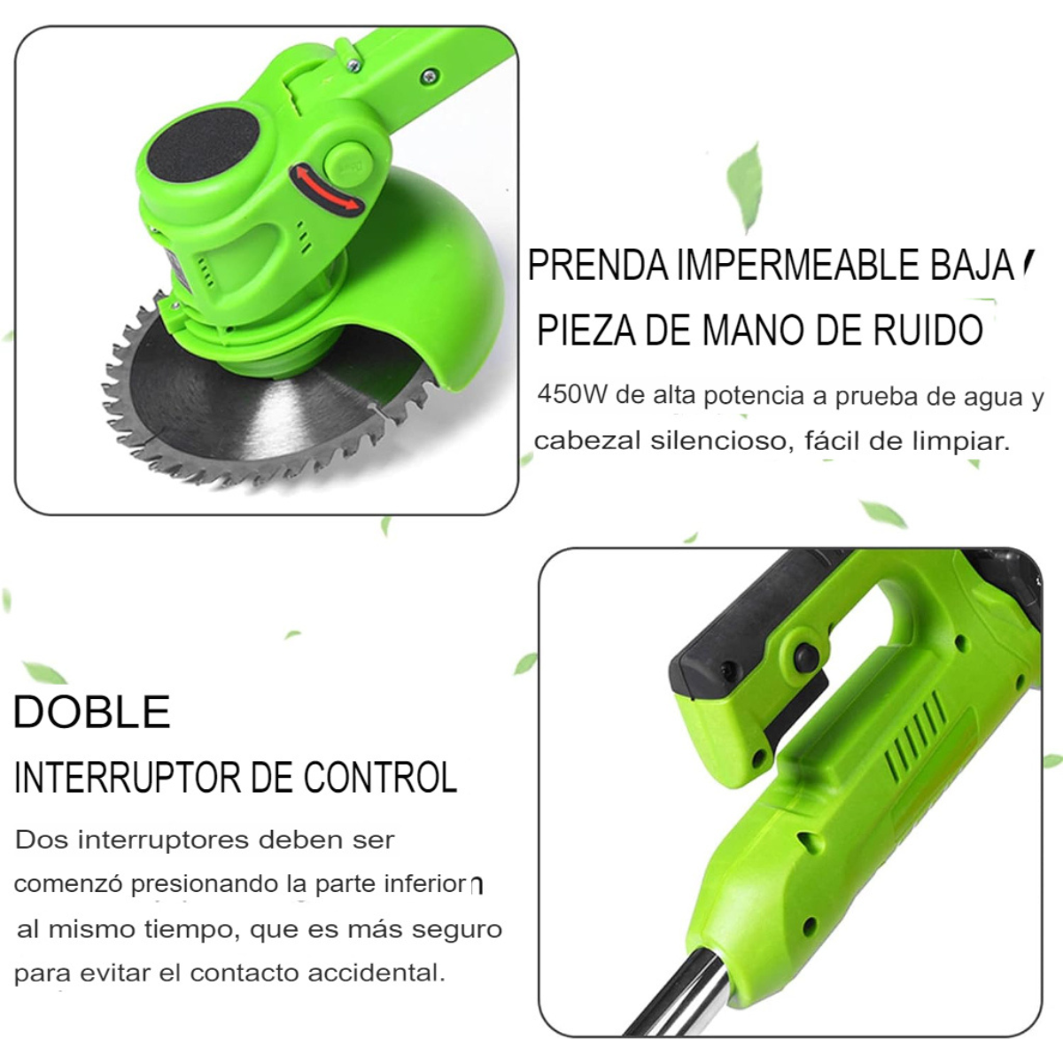 Podadora Inalámbrica/podadora de alturas 2 en 1