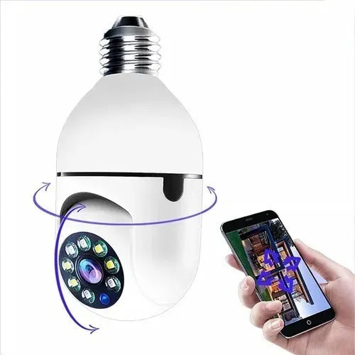 CAMARA IP MOTORIZADA 360° CON SOQUETE EC