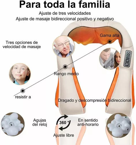 Masajeador Cuello Espalda Hombro Cintura