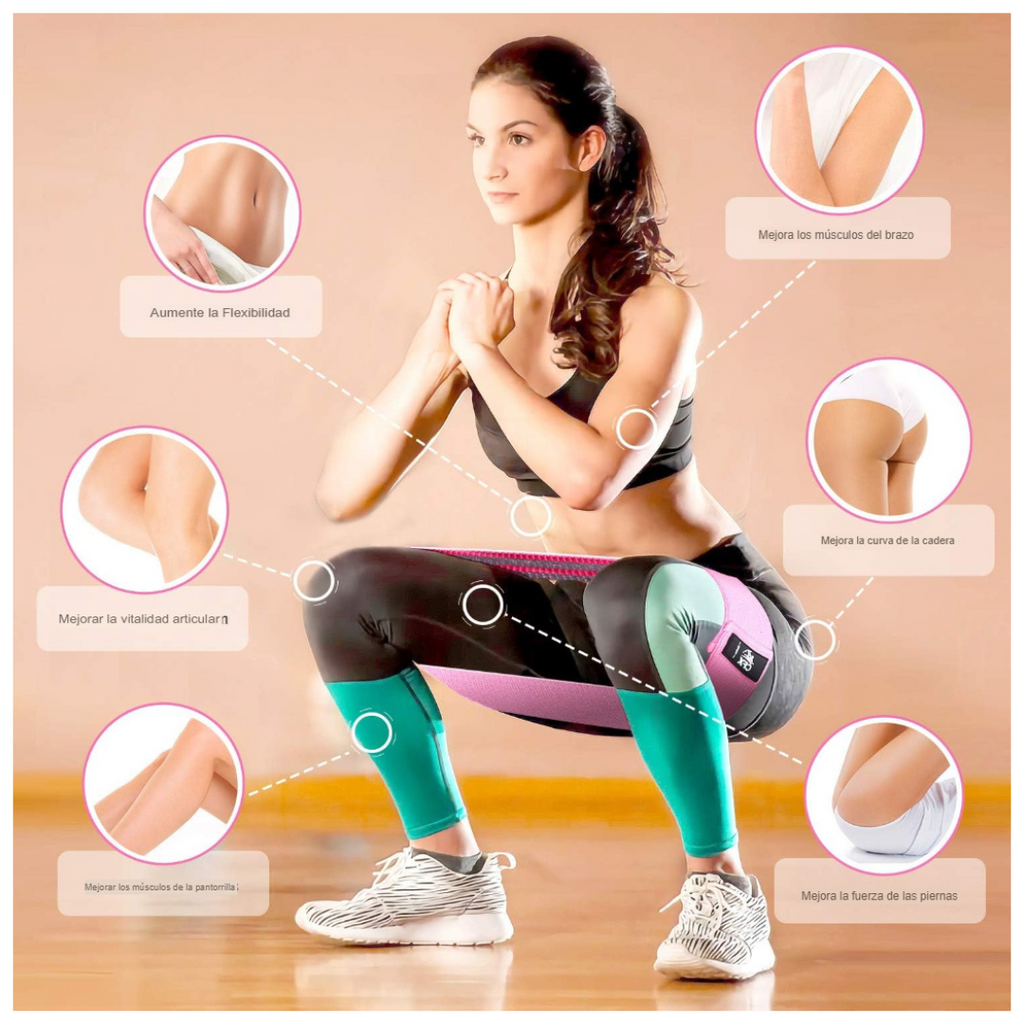 Set de 3 Bandas Elásticas de Fitness