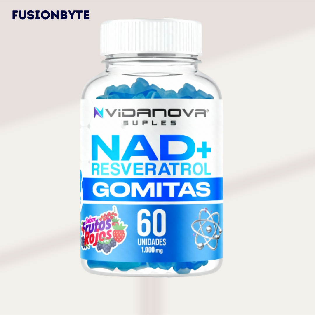 60 GOMITAS NAD+RESVERATROL 1000mg