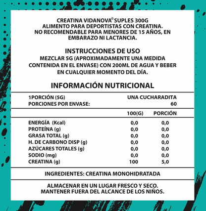 Creatina Monohidratada 300g PRO