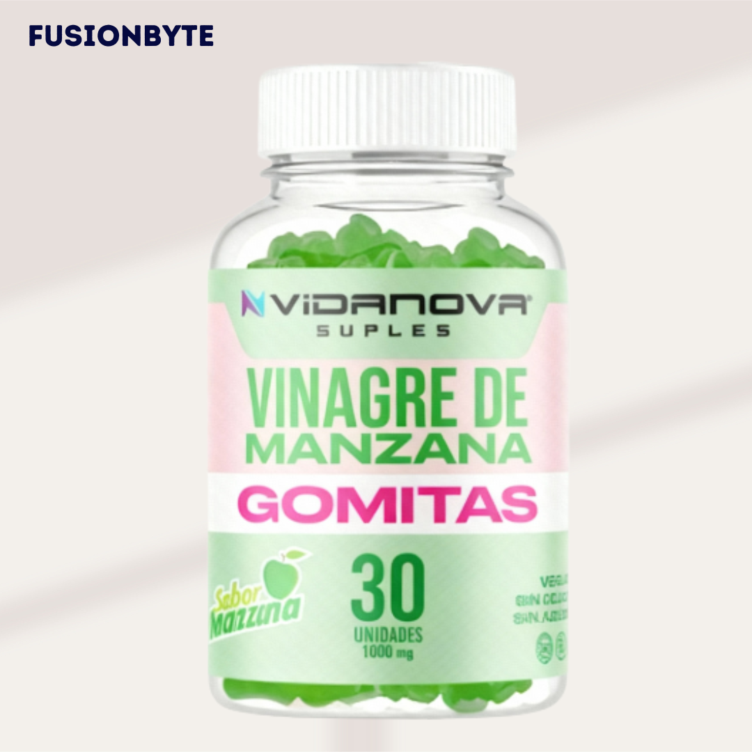 🍏 Gomitas de Vinagre de Manzana – Fusion Byte 1000MG