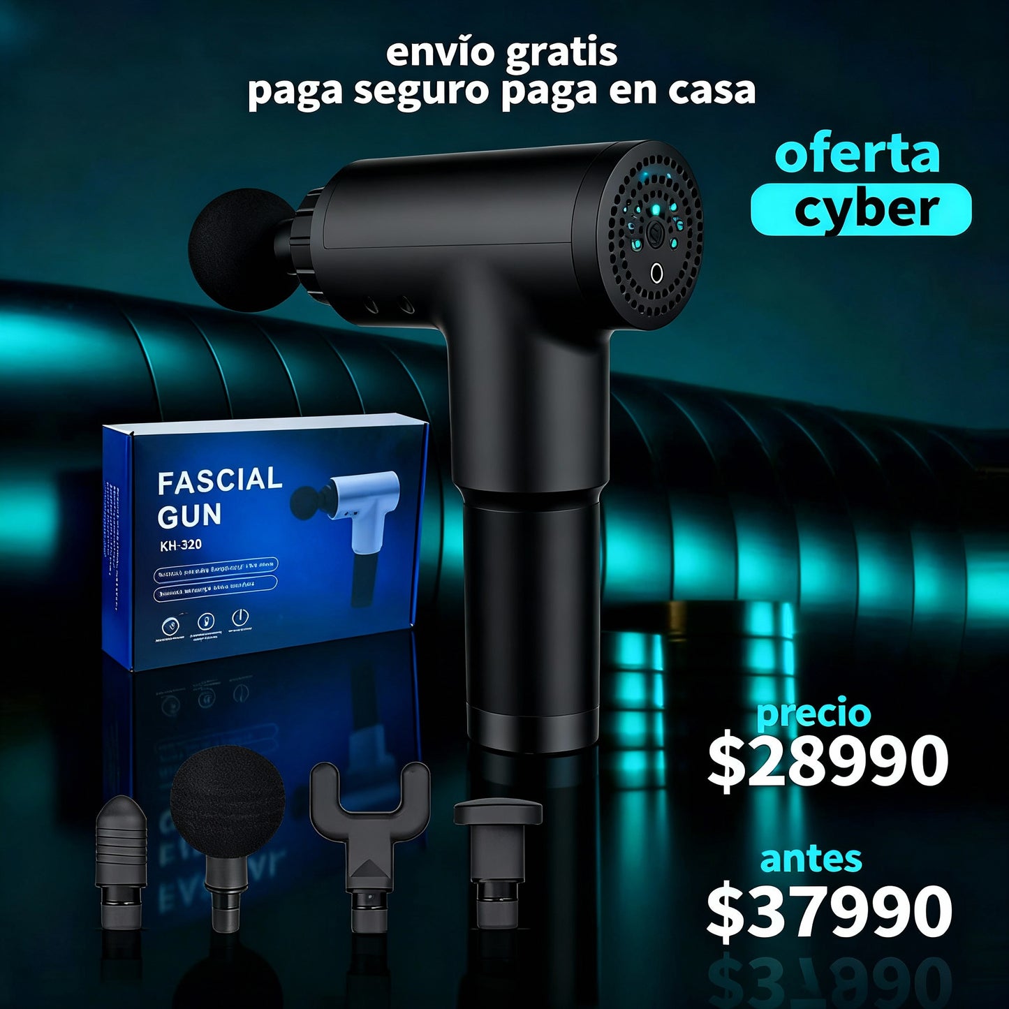 FASCIAL GUN - PISTOLA MASAJEADORA