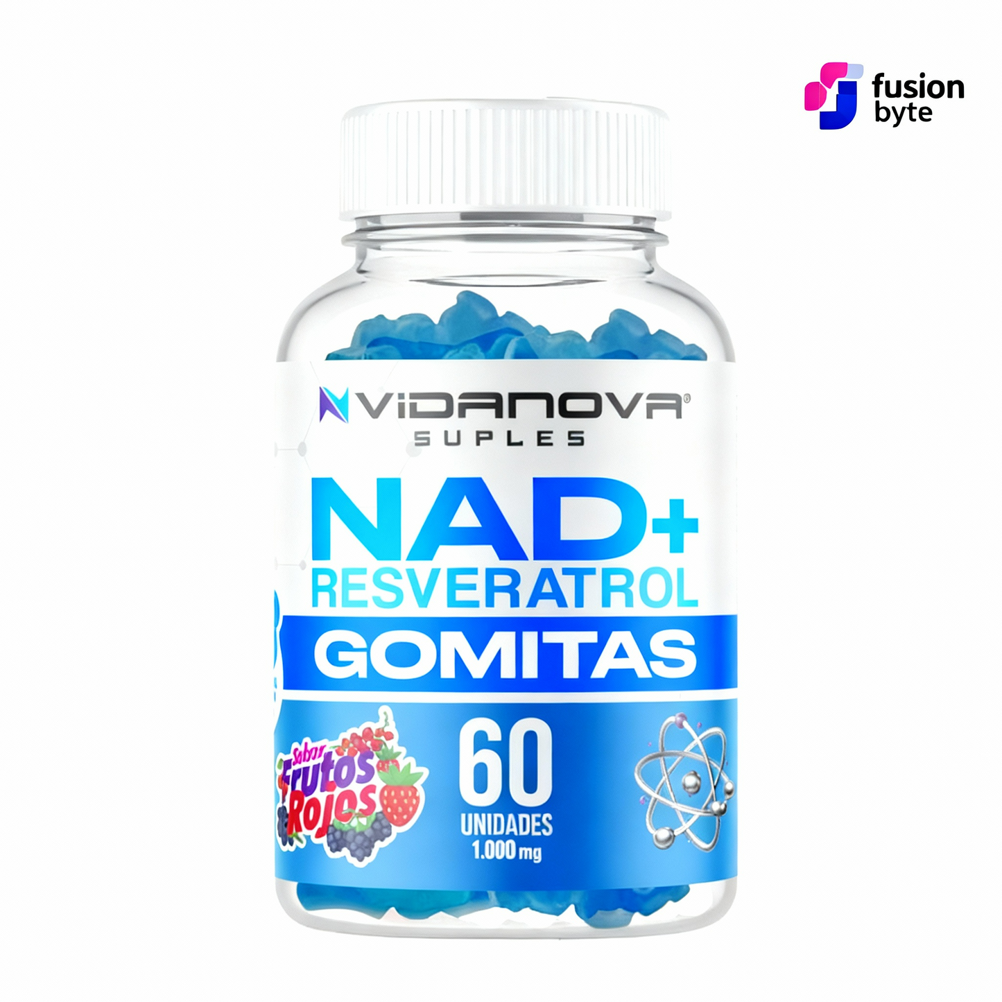 60 GOMITAS NAD+RESVERATROL 1000mg