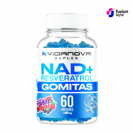 60 GOMITAS NAD+RESVERATROL 1000mg