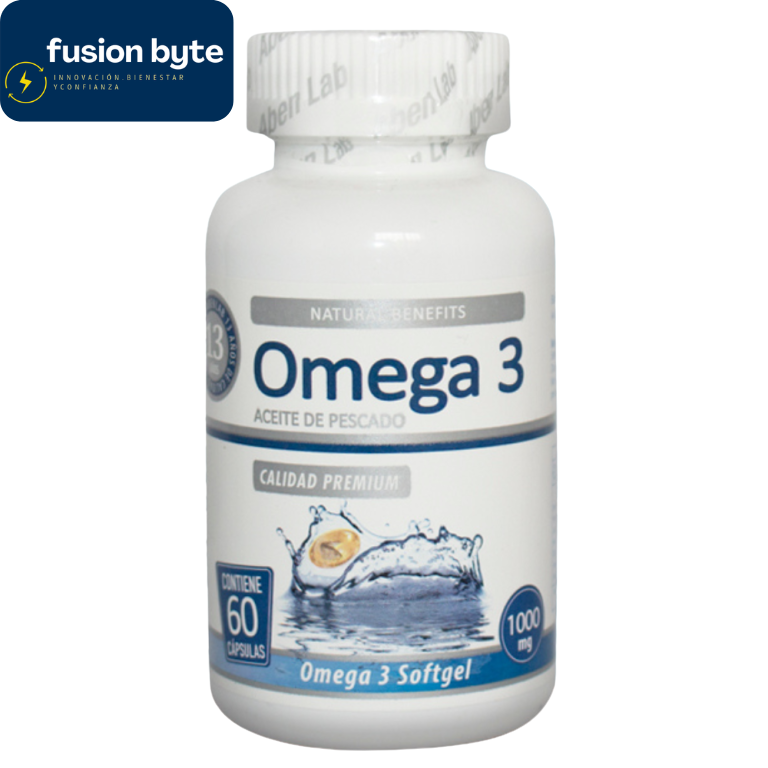 “Omega 3 Premium 1000mg – Energía, Enfoque y Salud Cardiovascular en 1 Cápsula”