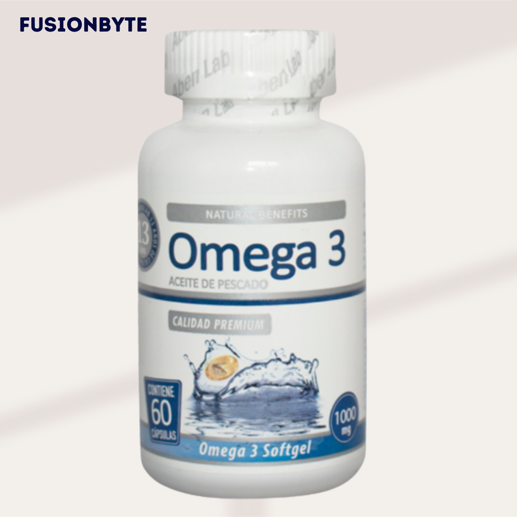 “Omega 3 Premium 1000mg – Energía, Enfoque y Salud Cardiovascular en 1 Cápsula”