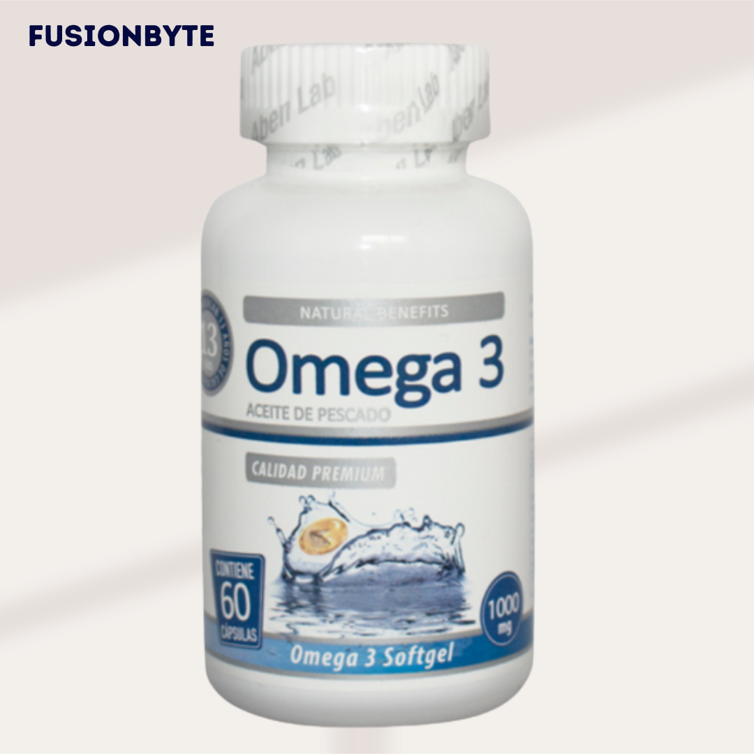 “Omega 3 Premium 1000mg – Energía, Enfoque y Salud Cardiovascular en 1 Cápsula”