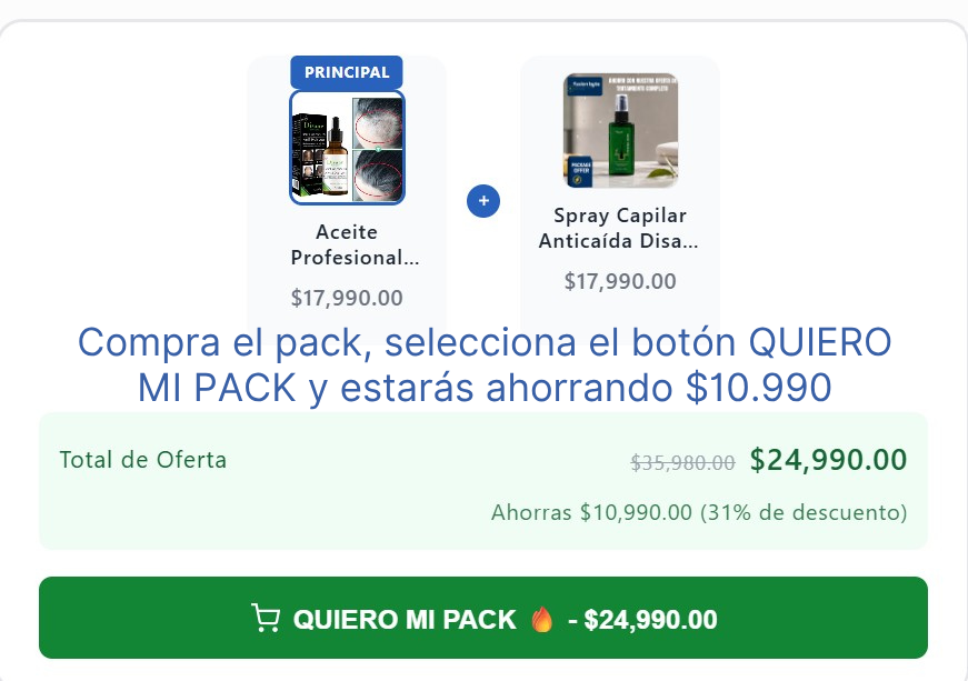 Spray Capilar Anticaída Disaar 120ml (oferta de pack🔥)