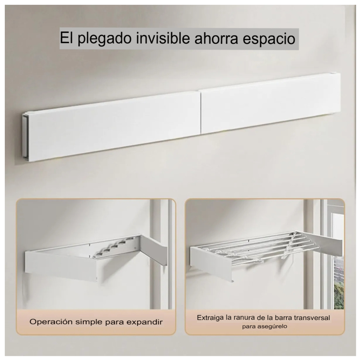 Tendedero Discreto de Pared
