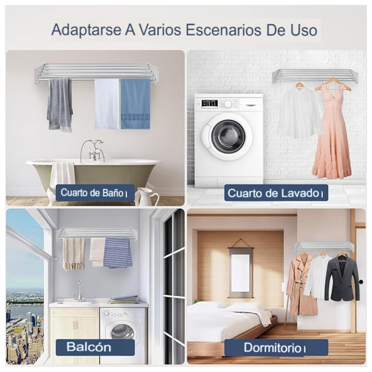 Tendedero Discreto de Pared